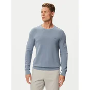 Tommy Hilfiger Pulover Essential MW0MW36347 Svetlo modra Regular Fit