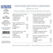 GERVASIO:SONATE A MANDOLINO E BASSO