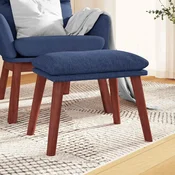 vidaXL vidaXL Stolček za noge moder 45x29,5x35 cm blago, (20983844)