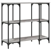 Vidaxl Konzolna mizica siva sonoma 102x35x90 cm inženirski les