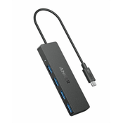 Hub Anker USB-C 4 w 1 5Gbps czarny