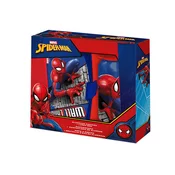 Euroswan Komplet škatla za prigrizke in steklenička - Spiderman