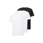 KnowledgeCotton Apparel Majica črna/bela