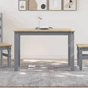 Blagovaonski stol PANAMA sivi 112x60x75 cm od masivne borovine