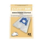 Pure Air Vrečke za sesalnike BOSCH/SIEMENS D/E/F/G/H G-ALL - 20 vrečk + 5 filtrov