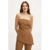 Majica Bardot COSMOS ženska, rjava barva, 59267TB