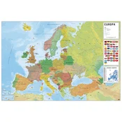 Grupo PLAKAT ZEMLJEVID EVROPE ITA FIZIČNI POLITIČNI, (20837158)