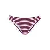 VENICE BEACH Bikini hlačke bordo / bela