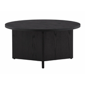 Klubska mizica Dallas 3311 Črna, 33cm, MDF plošča, Iverna plošča, Okrogla