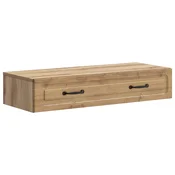 vidaXL Stenska stranska miza Artisan hrast 87,5 x 34,5 x 17 cm
