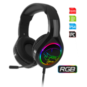 Slušalice Spirit of Gamer - PRO-H8 RGB (MultiPlatforma, mikrofon, 3,5 mm uticnica, kontrola glasnoce, kabel od 2 m, crne)