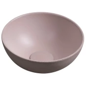 MINOR zgornji pult betonski umivalnik, premer 26 cm, roza - Rdeča/rožnata barva - 26x11 cm - Sapho - SMALL - 24 - Beton - Krog - 260 - 110 - 260 - 14