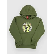 Santa Cruz Hand Dot Front Kids Hoodie dark moss