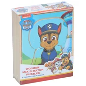 NICKELODEON Paw Patrol drvene puzzle za spajanje i kombinovanje – set od 5 slagalica