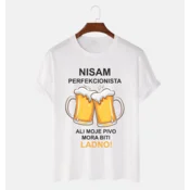 MAFIMI Majica Nisam Perfekcionista, Bela