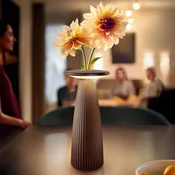 Sigor Nuflair LED namizna svetilka za polnjenje, rjasto rjava, IP54, z možnostjo - Dnevna soba/jedilnica - Skandinavski - Aluminij