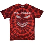 Disturbed Scary Face (Wash Collection) Red M Majica