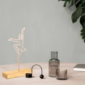 Aberto Design Dekorativna figura Ballerina, 20x40x4 cm