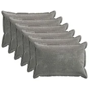 Vidaxl Prevleka za blazino 2 kos HOUTEN Svetlo siva 50 x 70 cm