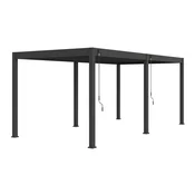 Bioklimatska pergola INTRO PLUS 6x3m, aluminij – prostostoječa