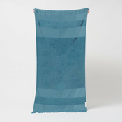 Plavi pamucni rucnik za plažu Sunnylife Summer Stripe, 175 x 90 cm