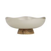 Eglo 427509 - Dekorativni poslužavnik MONYWA, precnika 25 cm, bež