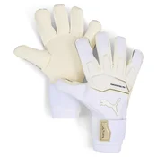 PUMA ULTRA Ultimate Hybrid Goalkeeper Gloves, Accessories, White/Gold, 9