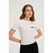 Ženska majica Marisse, barva Off White