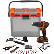 Black+Decker AKU UDARNI VRTALNIK 18V 1,5Ah TORBA+PRIBOR, (20746869)