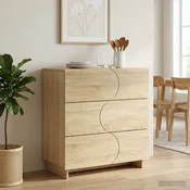 vidaXL Komoda Sonoma hrast 70 x 38 x 75 cm Konstruiran les