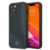 Mercedes originalna torbica za iPhone 13, trda, z usnjenimi perforiranimi površinami