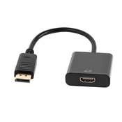 Adapter Displayport M. - HDMI Ž., 20cm, črna barva CC-162-B