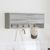 vidaXL Nadwyčajna obešalnik za plašče Siva sonoma 80 x 20 x 30 cm