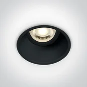 UGRADBENA SVJETILJKA 1×GU10/50W/MR16 SEMI TRIMLESS IP20 CRNA