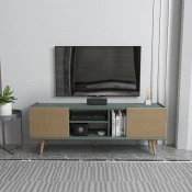 HANAH HOME TV polica Ekvador Light Brown Green