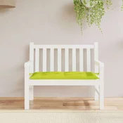 Vidaxl Blazina za vrtno klop svetlo zelena 110x50x7 cm oxford tkanina