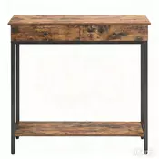 Songmics Konsolna miza 30x100x80 cm rjava