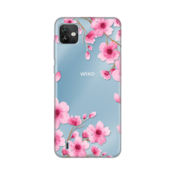 Silikonska maska za Wiko Y82 Rose flowers Print Skin providna
