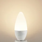 Lindby LED svečka, E14, C35, 4,5W, opal, 3000K, komplet 2