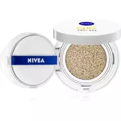 Nivea Q10 Plus Anti-Age vlažilni make-up v gobici za polnjenje gub odtenek 01 Light-Medium 15 g