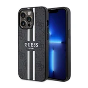 shumee Ovitek Guess 4G s potiskom črt MagSafe - iPhone 13 Pro (črn)