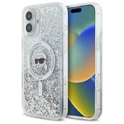 shumee Ovitek Karl Lagerfeld Liquid Glitter MagSafe za iPhone 16 Plus