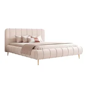 Postelja Hesperia 111 (Dream Velvet 202.02) Zakonske, Svetlo rjava, 160x200, Blago, 196x236x105cm