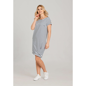 Look Made With Love Womans Dress 754 Verona Navy Blue/White