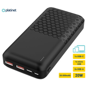 Platinet PMPB20OP18B powerbank polnilnabaterija, 20.000mAh, črna