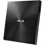 ASUS ZenDrive U9M Black - ultra-slim portable 8X DVD burner with M-DISC support for lifetime data backup, compatible with USB Type-C and Type-A for both Windows and Mac OS - 90DD02A0-M29000
