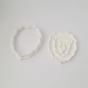 KREATIVNI SLATKIŠI Modla za kolace i ukrase Lav, 10 cm, Bela