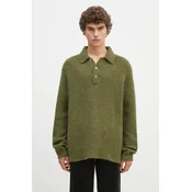 Volnen pulover Norse Projects Rasmus Relaxed Brushed Polo