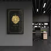 Wallity Dekorativna slika na kaljenom staklu, 46x72cm, Šarena