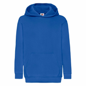 Blue childrens sweatshirt Classic kangaroo Fruit of the Loom